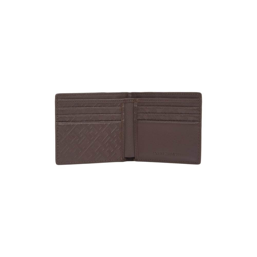 Tommy Hilfiger Monogram Leather Bifold Card Wallet